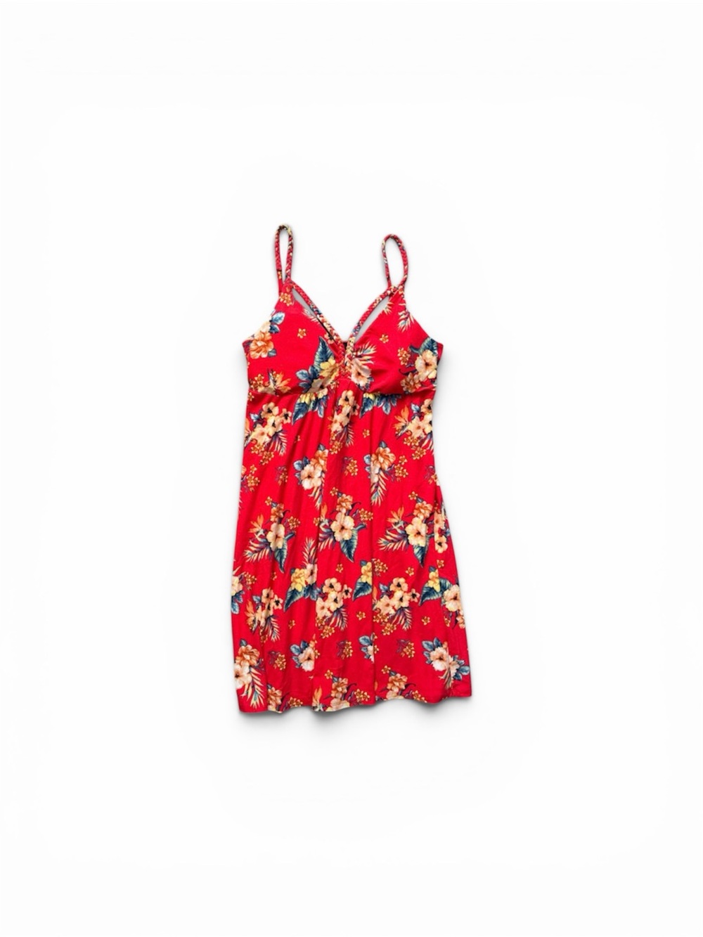 Derek Heart Red Floral Spaghetti-Strap Chemise
